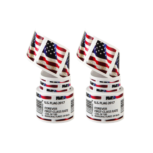 2017 USA Flag Forever Postage Stamps 2 coil