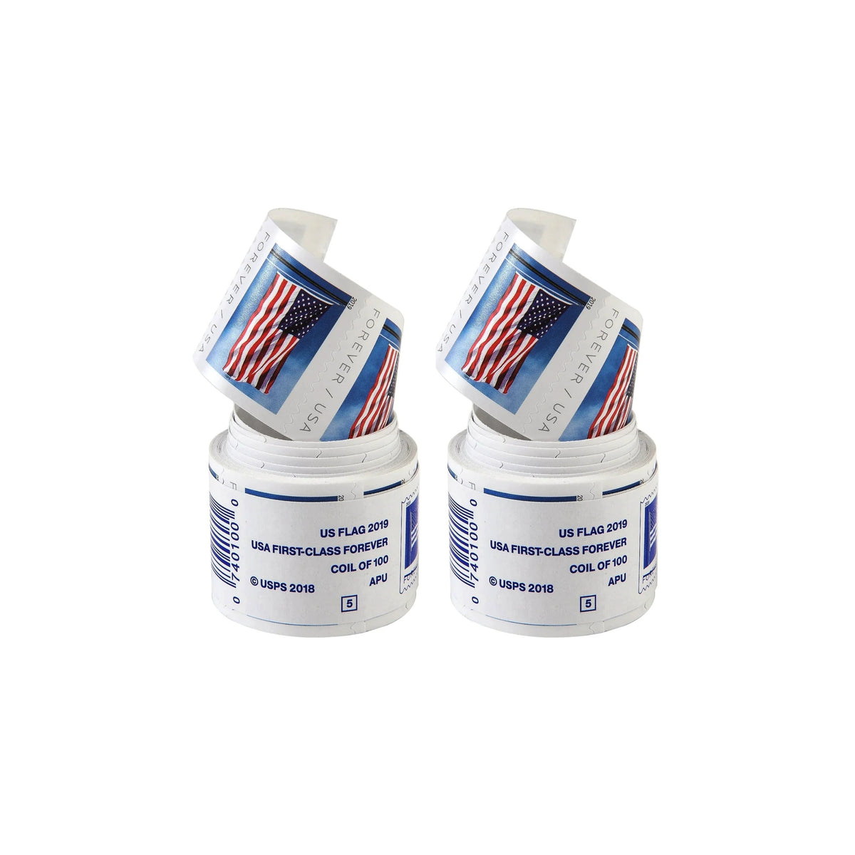 2019 USA Flag Forever Postage Stamps 2 coil