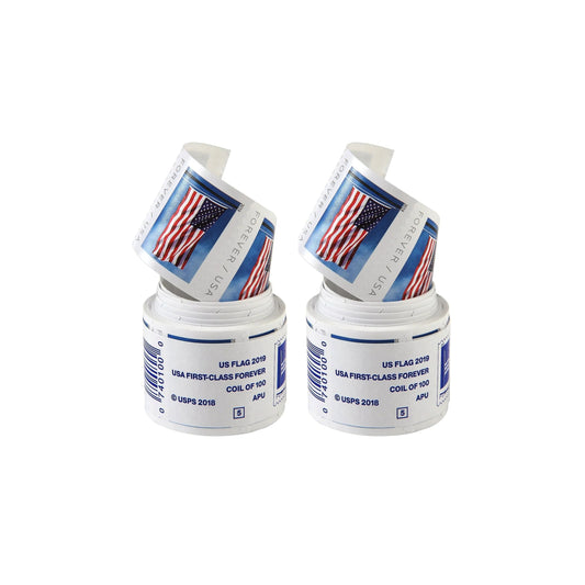 2019 USA Flag Forever Postage Stamps 2 coil