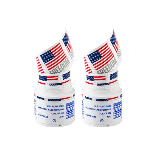 2023 USA Flag Forever Postage Stamps 2 coil