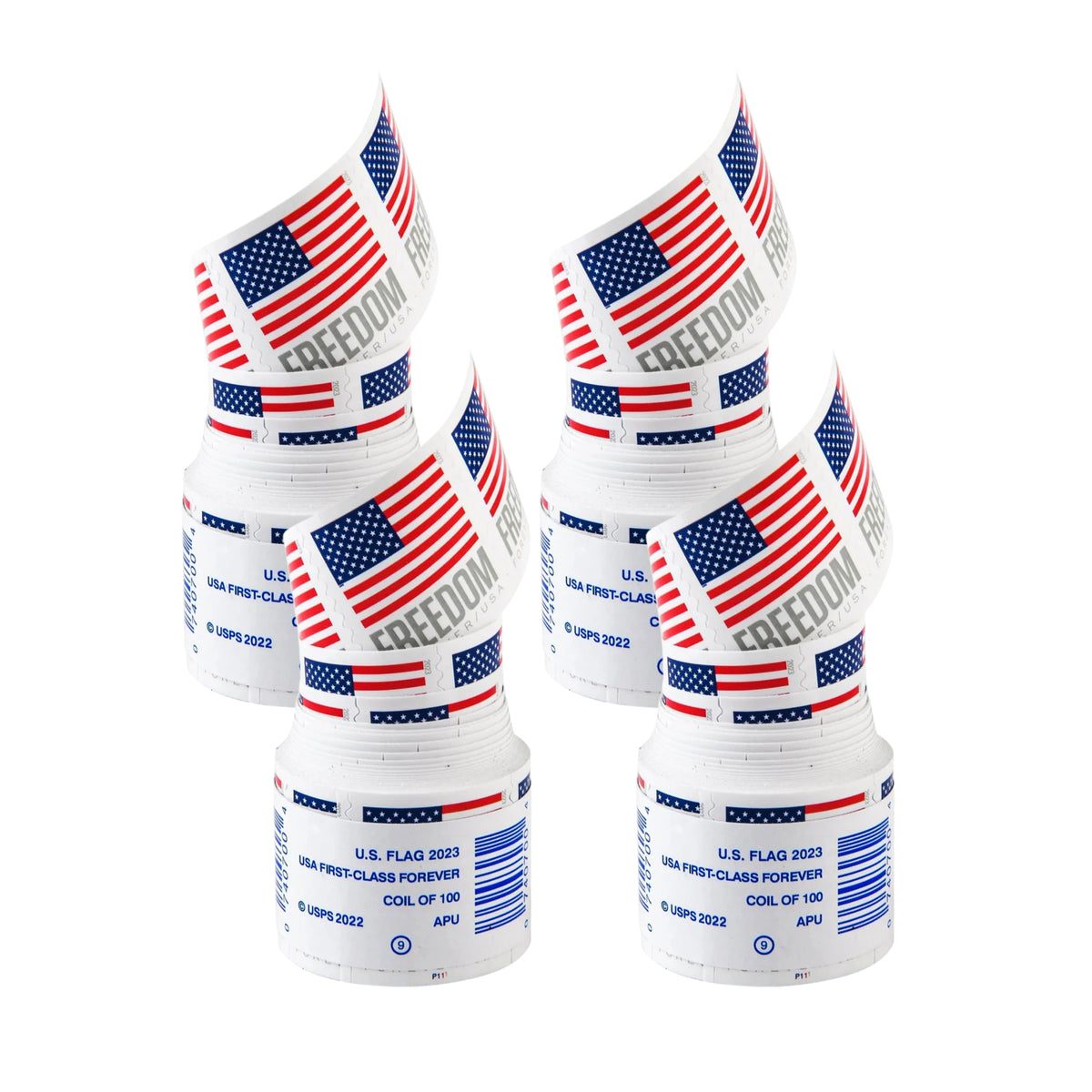 2023 USA Flag Forever Postage Stamps 4 coil