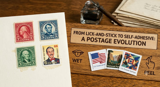 Evolution of US postage stamps
