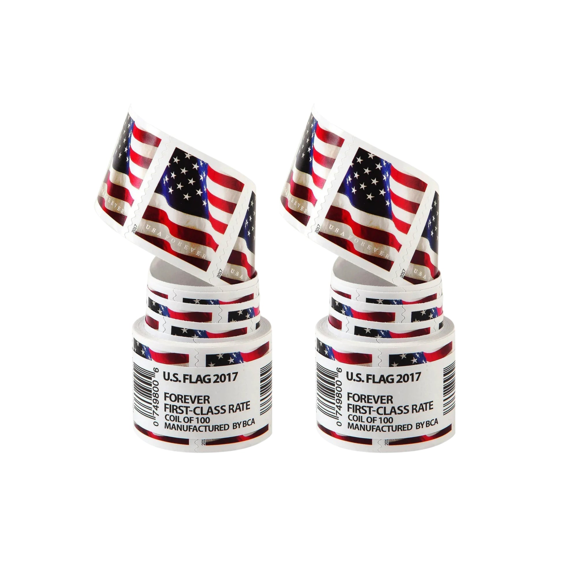 2017 USA Flag Forever Postage Stamps 2 coil