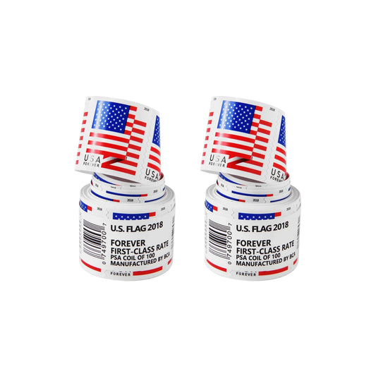 2018 USA Flag Forever Postage Stamps 2 coil