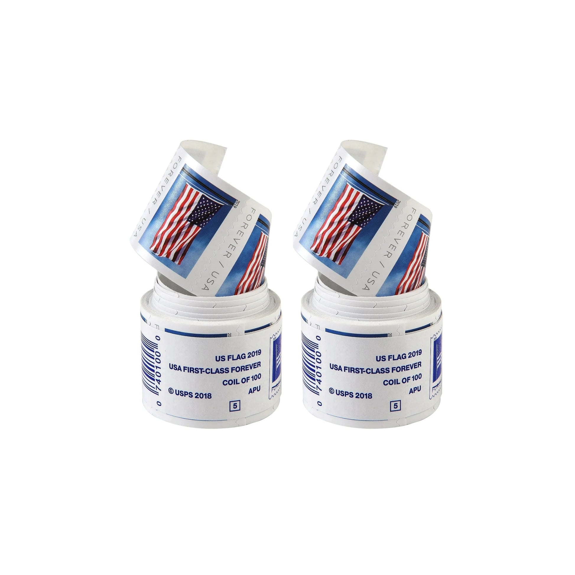 2019 USA Flag Forever Postage Stamps 2 coil