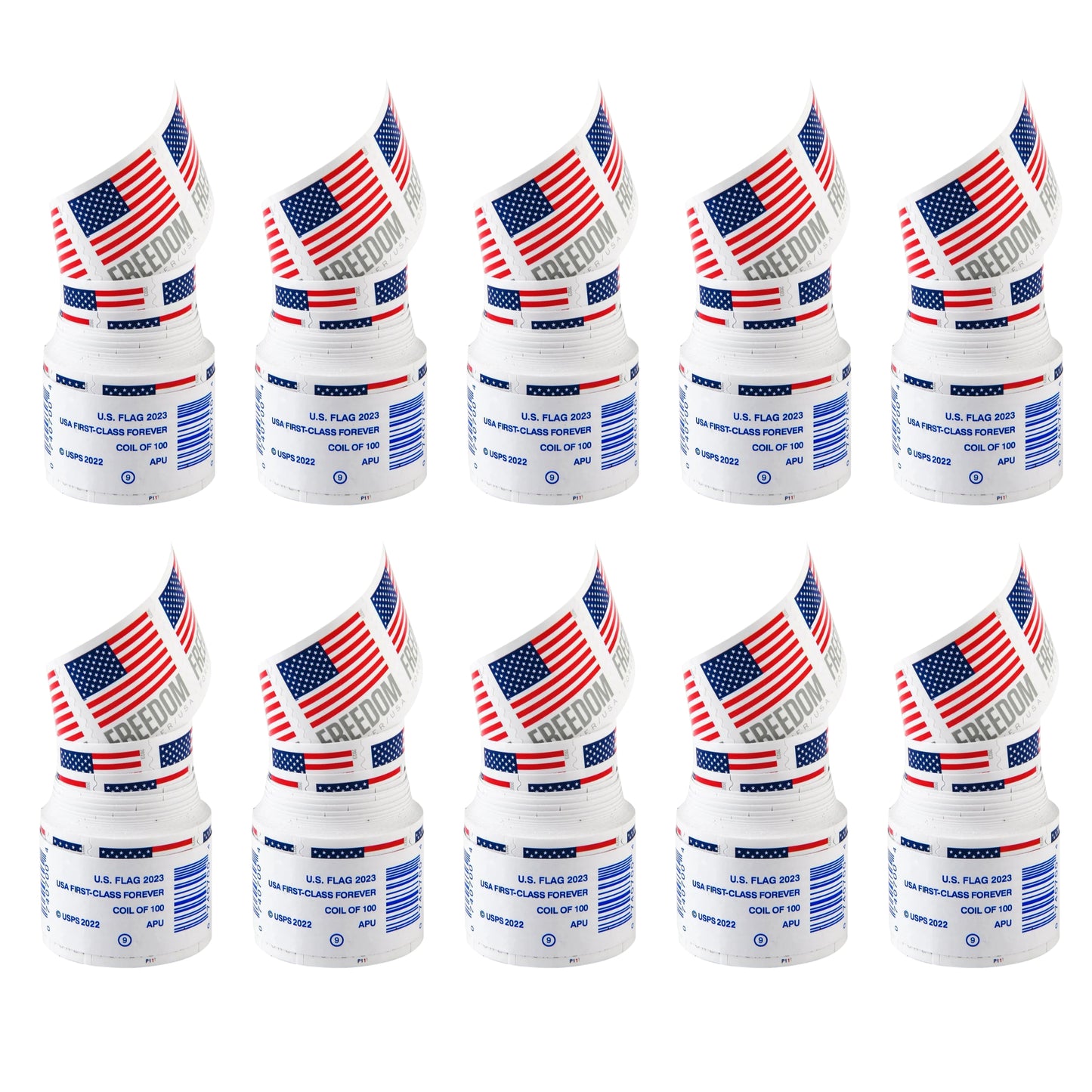 2023 USA Flag Forever Postage Stamps 10 coil