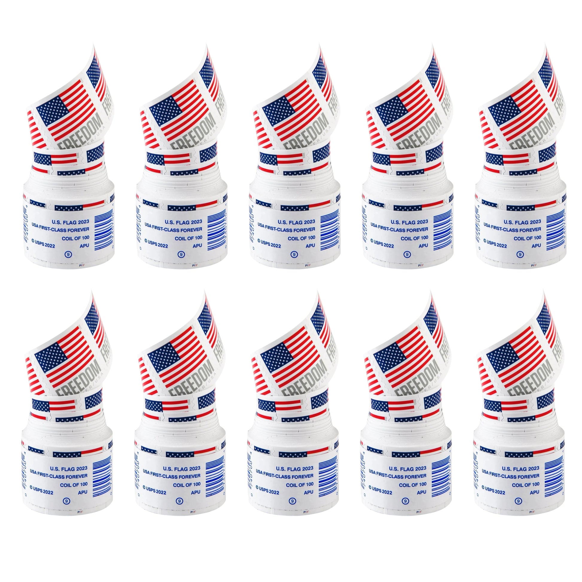 2023 USA Flag Forever Postage Stamps 10 coil