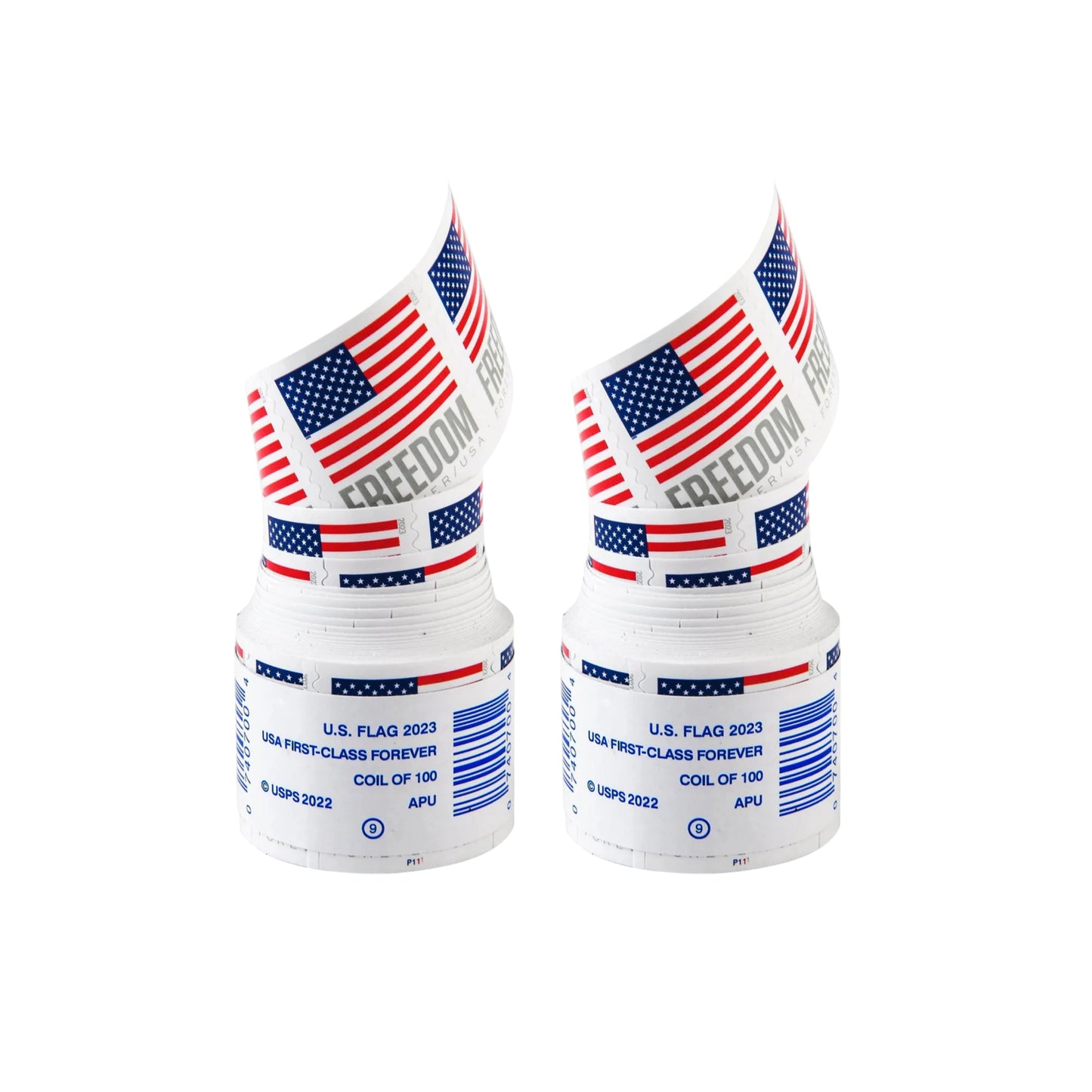 2023 USA Flag Forever Postage Stamps 2 coil