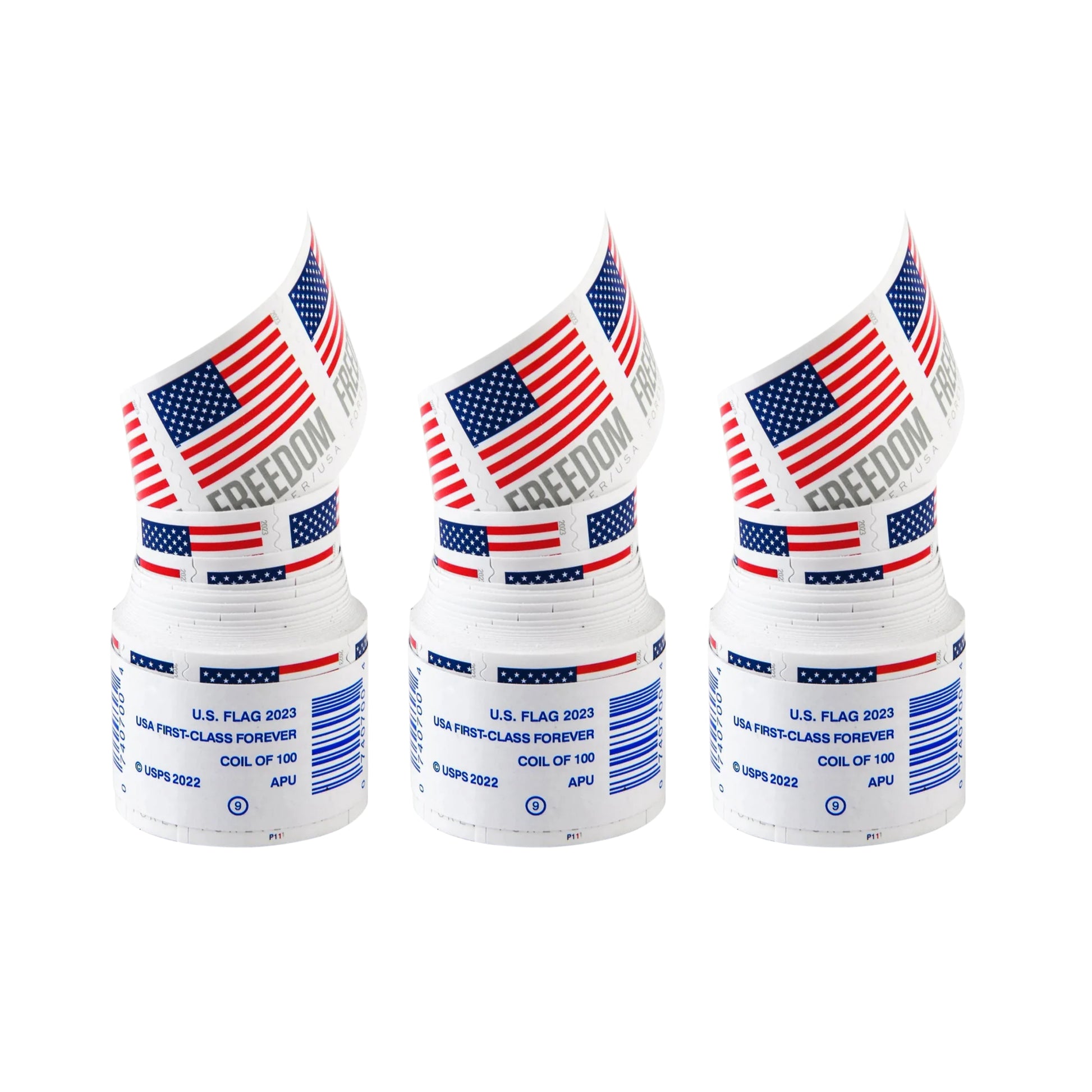 2023 USA Flag Forever Postage Stamps 3 coil
