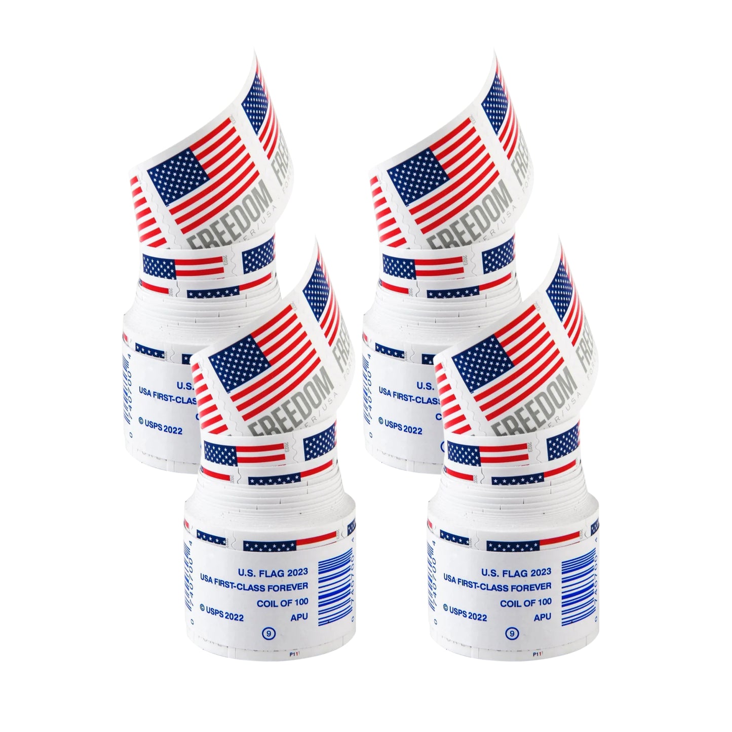 2023 USA Flag Forever Postage Stamps 4 coil