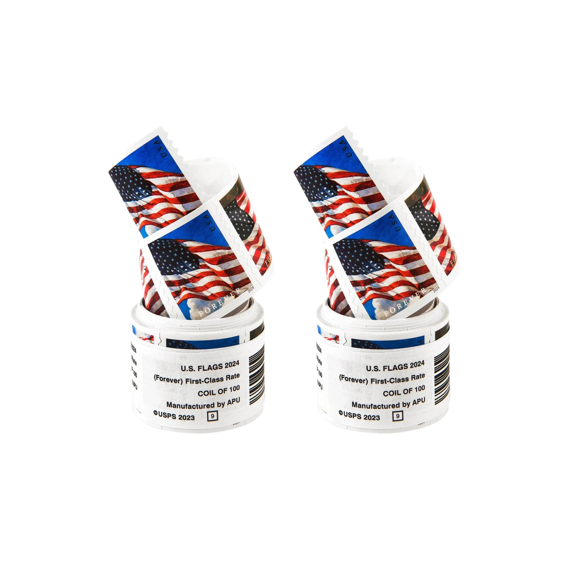2024 USA Flag Forever Postage Stamps 2 coil