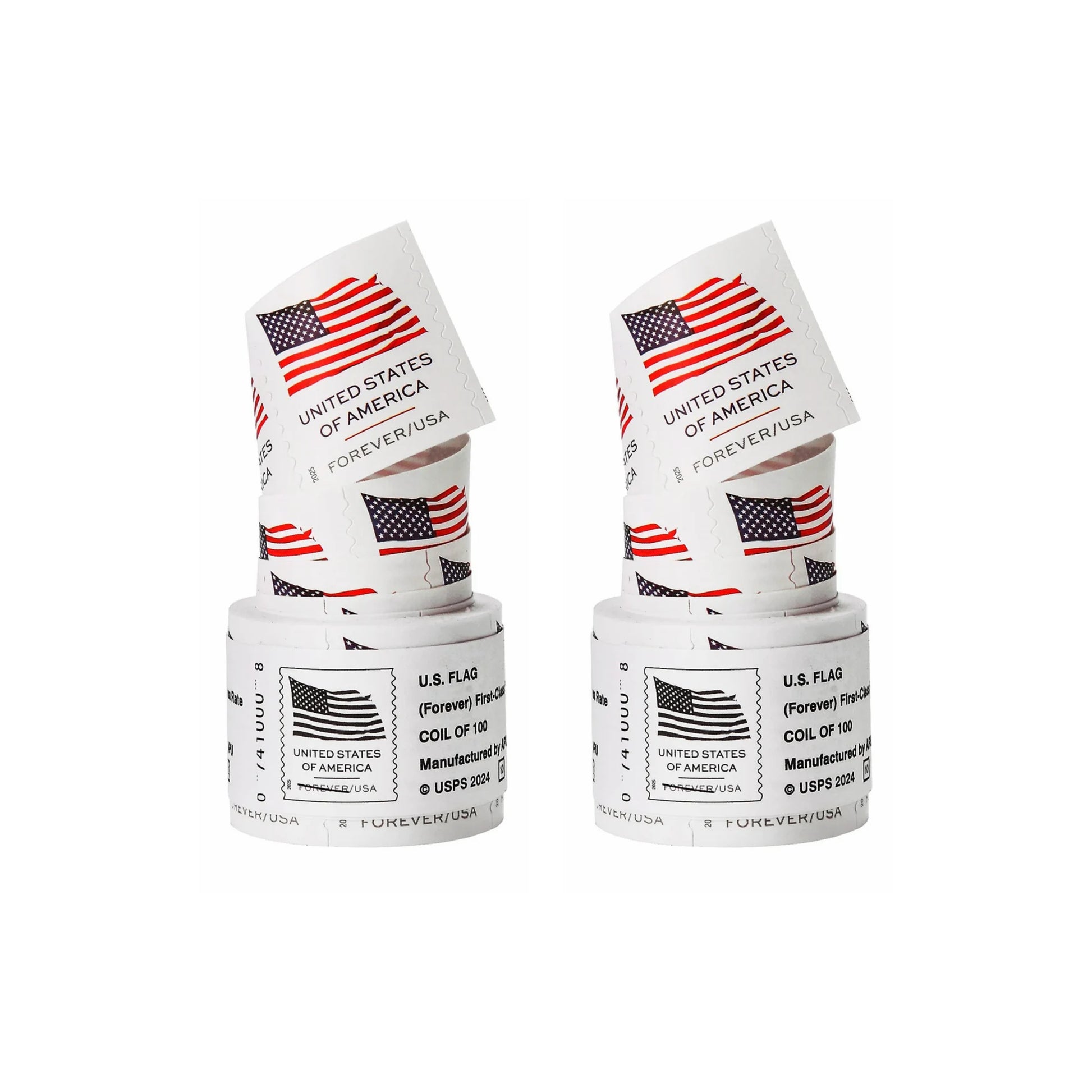 2025 USA Flag Forever Postage Stamps 2 coil